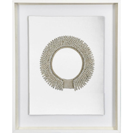 Shell Ring Natural on White Artwork 67 x 85 cm-abc