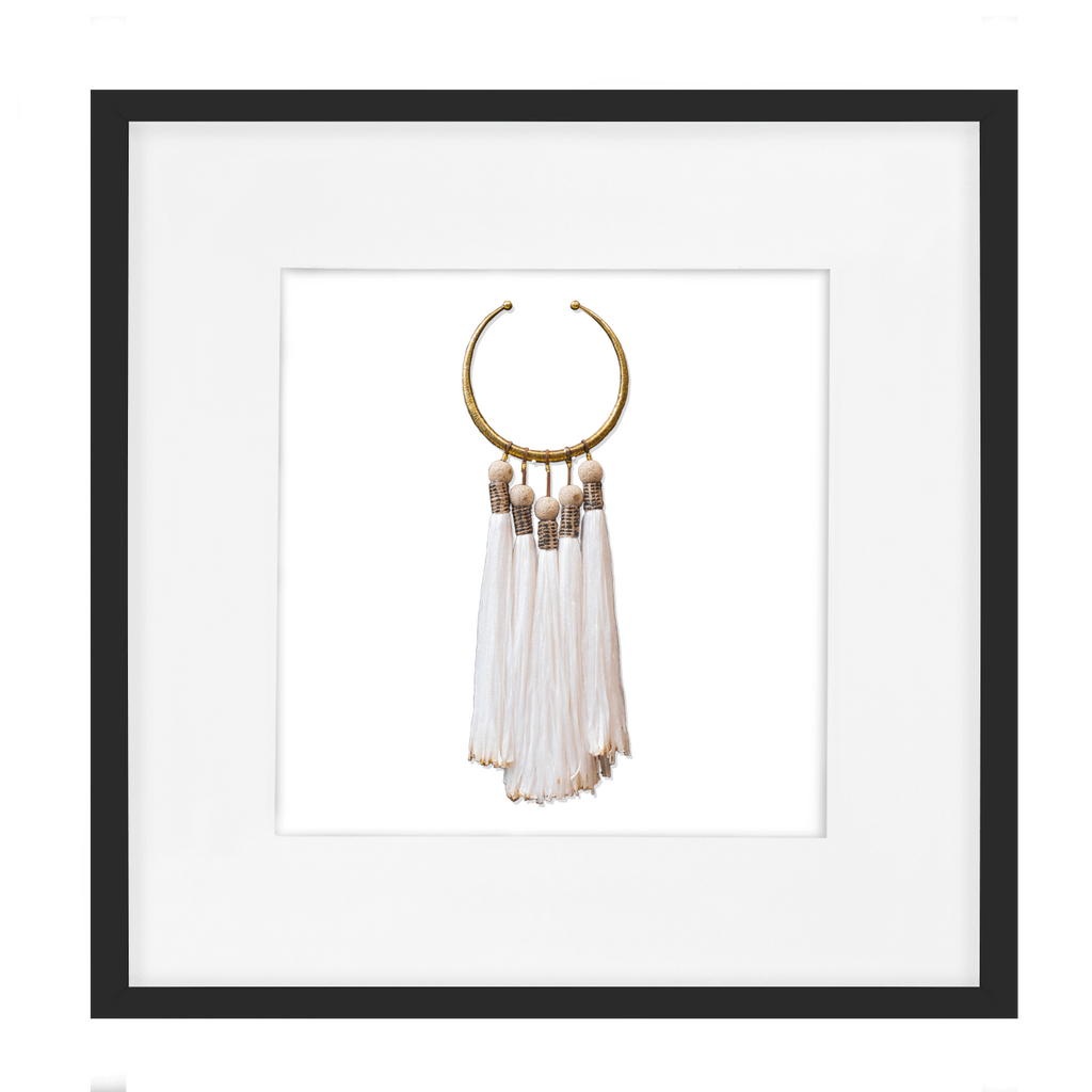 Tassel Amulet White Artwork 52 x 52 cm-abc
