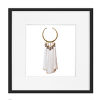 Tassel Amulet White Artwork 52 x 52 cm-abc