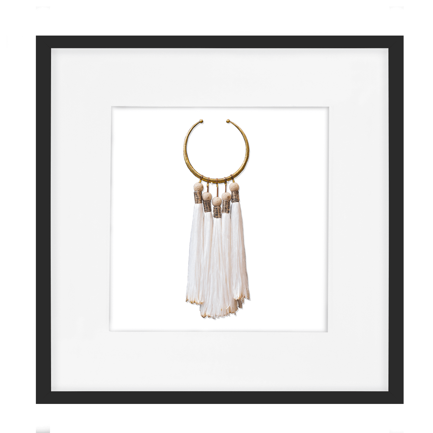 Tassel Amulet White Artwork 52 x 52 cm-abc