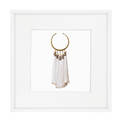 Tassel Amulet White Artwork 52 x 52 cm-abc