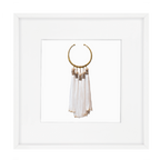 Tassel Amulet White Artwork 52 x 52 cm-abc