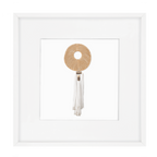 Tassel Disc Gold White Artwork 52 x 52 cm-abc