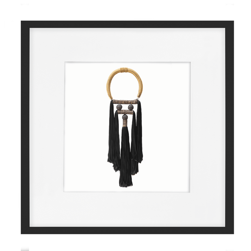 Tassel Spanish Black Artwork 52 x 52 cm-abc