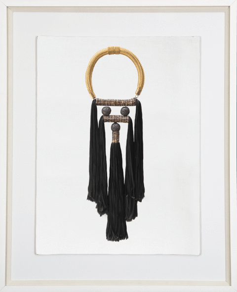 Tassel Spanish Black Artwork 67cm x 85cm-abc