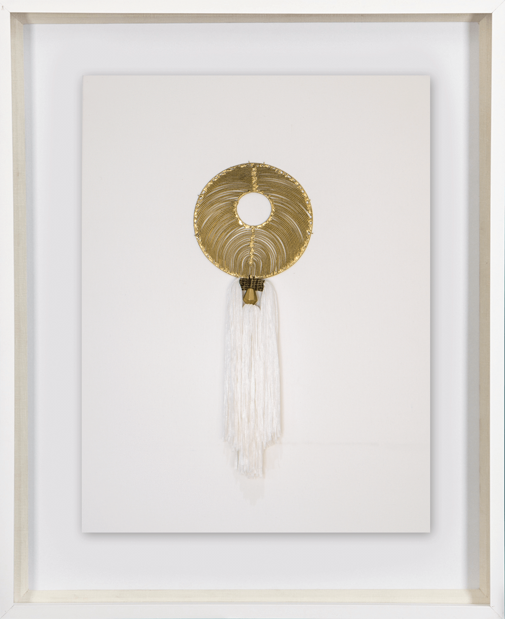 Tassel Gold On White Artwork 67 x 85 cm-abc
