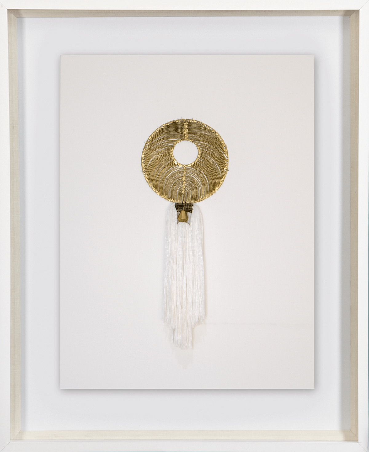 Tassel Gold On White Artwork 67 x 85 cm-abc