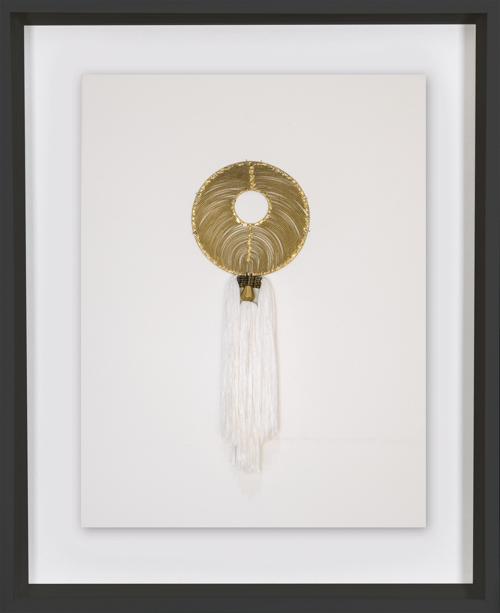 Tassel Gold On White Artwork 67 x 85 cm-abc