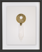 Tassel Gold On White Artwork 67 x 85 cm-abc
