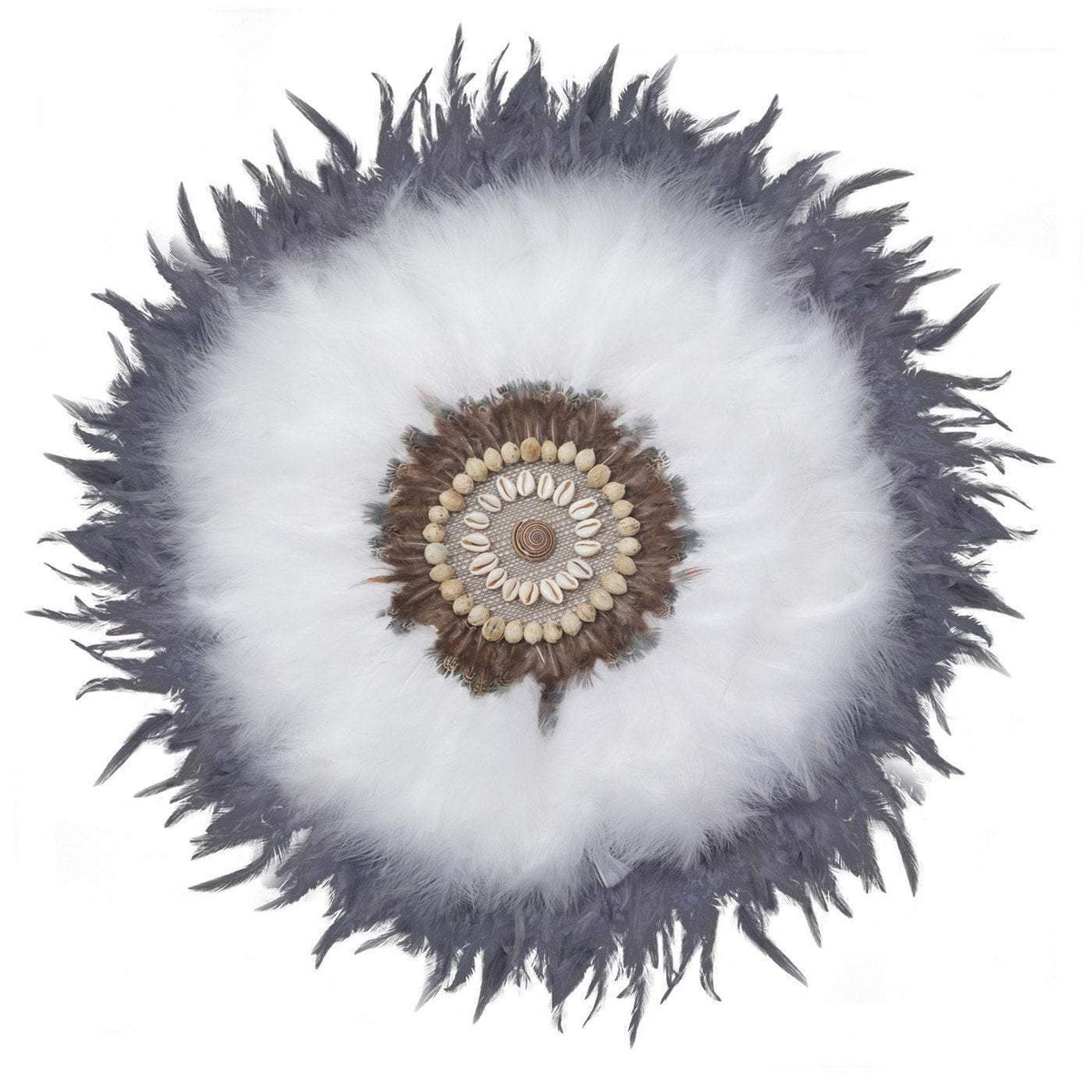 Feather Latope White Artwork 67cm x 85cm-abc