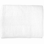 Gudri Stitching White Bedsash with Black Stitching 76 x 229cm-abc