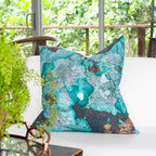 Bone Lichen Printed Euro Cushion 65 x 65cm-abc