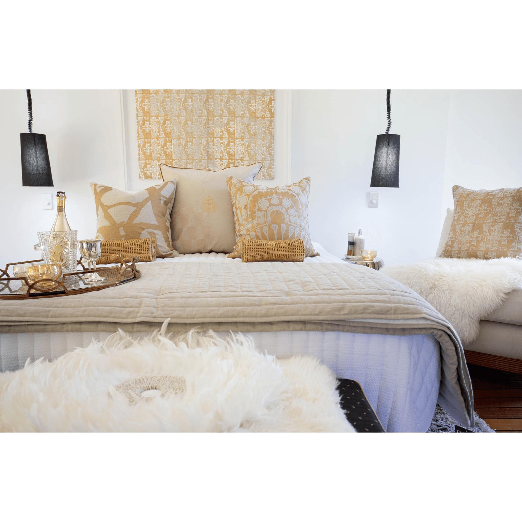 Tokyo Gold Euro Cushion 65 x 65 cm-abc