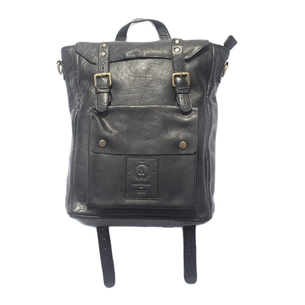 Leather Marley Black Backpack-abc