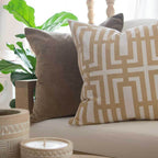 Jade Screen Beige Lounge Cushion 55 x 55 cm-abc
