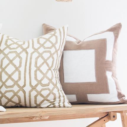 Panel Natural Lounge Cushion 55 x 55 cm-abc