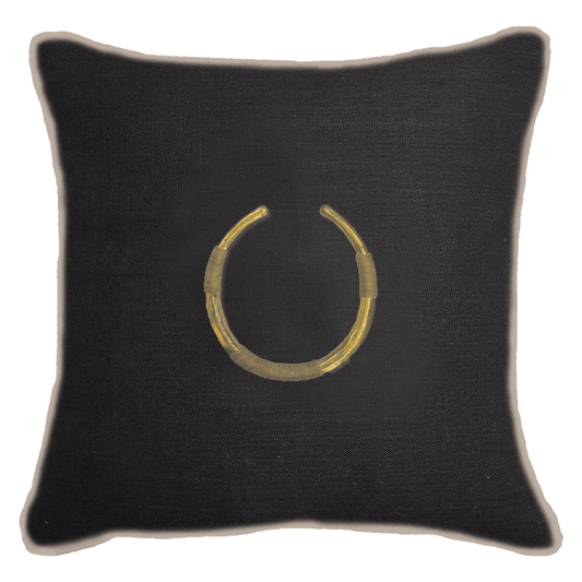 Amulet Delhi Black Lounge Cushion 55x55cm-abc