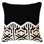 Arrow Applique Edge Lounge Cushion 55 x 55 cm-abc