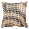 Weave Bamboo Black Lounge Cushion 55x55cm-abc