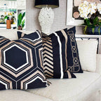 Boat Knot Black Lounge Cushion 55 x 55cm-abc