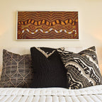 Brahmin Moth Black Lounge Cushion-abc