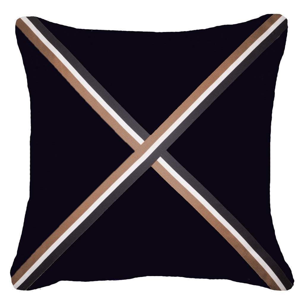 Braid Cayman Black Lounge Cushion 55 x 55 cm-abc
