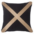 Braid Gold Cross Lounge Cushion 55 x 55 cm-abc