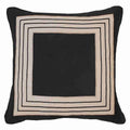 Braid Inner Panel Black Lounge Cushion 55 x 55 cm-abc