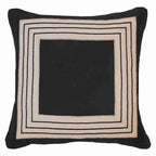 Braid Inner Panel Black Lounge Cushion 55 x 55 cm-abc