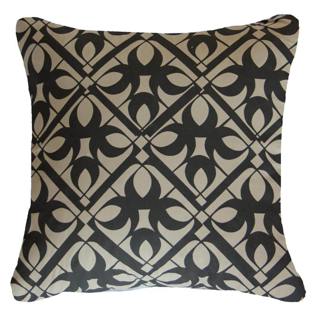 Chain Screen Black Lounge Cushion 55 x 55 cm-abc