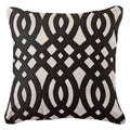 Diamond Scroll Black Lounge Cushion 55 x 55 cm-abc