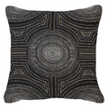 Dreamtime Aboriginal Dot Black Lounge Cushion 55 x 55 cm-abc
