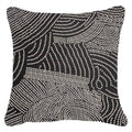 Dreamtime Dots Black Lounge Cushion-abc