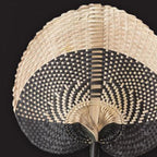 Fan Black on Black Lounge Cushion 55x55cm-abc