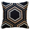 Arrow Hexagon Black Lounge Cushion-abc