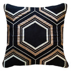 Arrow Hexagon Black Lounge Cushion-abc