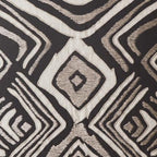 Ikat Zebra Black Lounge Cushion 55 x 55 cm-abc