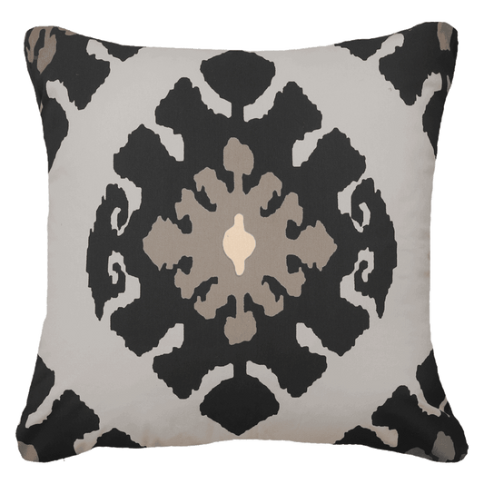 Inner Ikats Black Lounge Cushion 55x55cm-abc