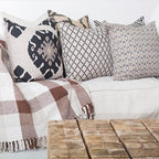 Interlaced Black Lounge Cushion 55x55cm-abc