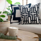 Jade Screen Black Lounge Cushion 55 x 55cm-abc