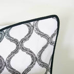 Lace Screen Black Lounge Cushion 55 x 55cm-abc