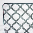Lace Screen Black Lounge Cushion 55 x 55cm-abc