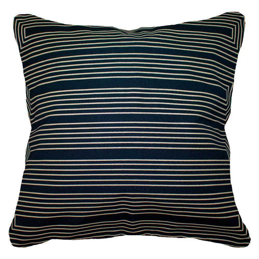 Outdoor Paramaze Black & Beige Lounge Cushion 55 x 55 cm-abc