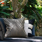 Outdoor Parasol Black Lounge Cushion 55 x 55 cm-abc