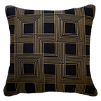 Parasquare Black Lounge Cushion-abc