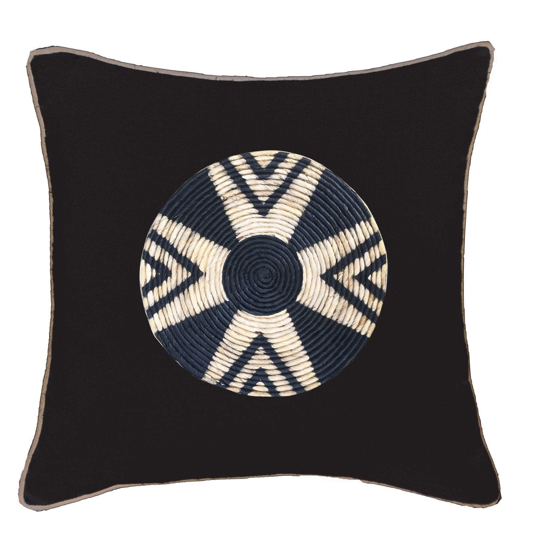 Place Mat Star Black Lounge Cushion 55 x 55 cm-abc