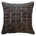 Rake Leaf Black Lounge Cushion-abc