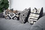 Shoowa Arrow Black Lounge Cushion 55 x 55 cm-abc