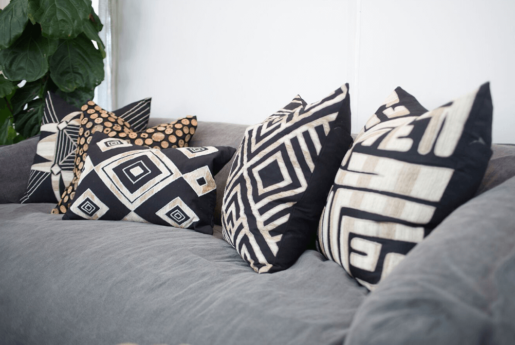 Shoowa Arrow Black Lounge Cushion 55 x 55 cm-abc