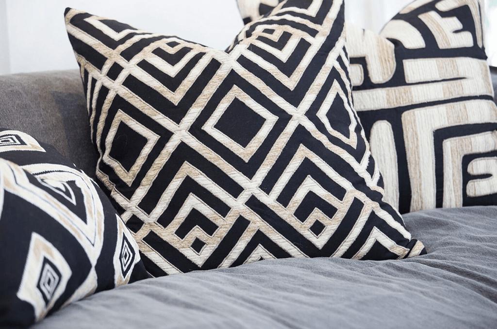Shoowa Arrow Black Lounge Cushion 55 x 55 cm-abc